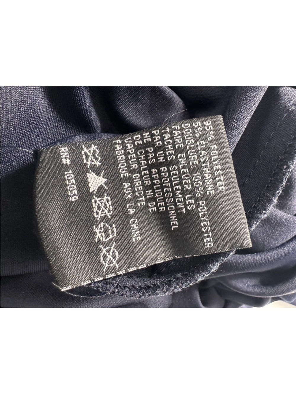 Xscape Evening Navy Beaded Halter Gown Maxi Dress Formal Evening Prom Size 12 - Picture 10 of 16